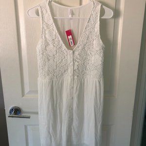 Xhilaration White Lace Dress (S)